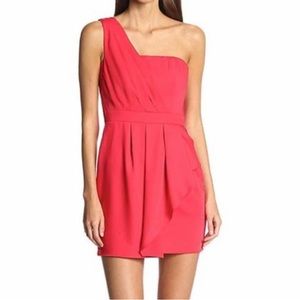 BCBG one shoulder cocktail dress